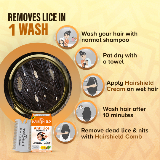 HairShield Anti Lice Cream Wash shampoo
