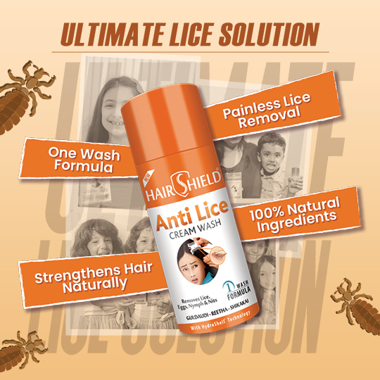 HairShield Anti Lice Cream Wash shampoo